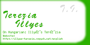 terezia illyes business card